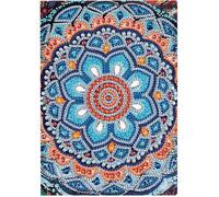 DIY Cahier d'écriture de Mandala Bleu Cahiers A5 de peinture au diamant,Fournitures Scolaires Rentrée scolaire,Quotidien Journal