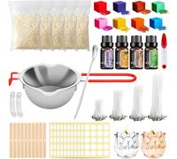 Diy Candle Making Kit For Beginners-200 Wicks,5 Packs Of Soy Wax,Complete Set