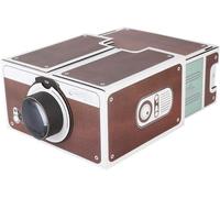 DIY Cardboard Smartphone Projector, Mini Generation Portable Smart Mobile Phone Projector Second Generation DIY Home Theater