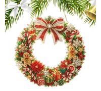DIY Christmas Crystal Wreath Kit 2D Acrylic Rhinestone Craft
