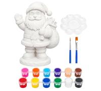DIY Christmas Nutcracker Painting Kit - 3.9in Plaster Figurine With Paints