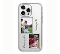DIY Clear Dual Image and Text Printing, Custom Clear Protective Cover for iPhone 17 16 15 14 13 12 11