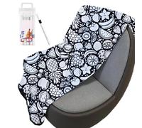 DIY Color Your Own Blanket, 50" X 60" Washable Coloring Blanket with 24 Colored Pens, Washable Soft Plush Coloring Blankets, Répondre Aux Besoins Esthétiques Personnalisés De La Maison