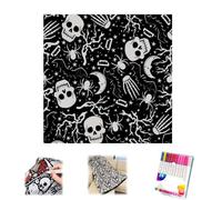 DIY Coloring Blanket with Markers - Color Your Own Blankets,Fuzzy Velvet Creative Personalized Art Project,Washable Soft Cozy for Family Activity, Arts & Crafts Bedroom Decor (H)