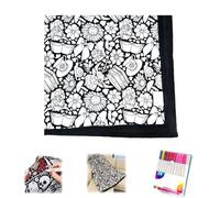 DIY Coloring Blanket with Markers - Color Your Own Blankets,Fuzzy Velvet Creative Personalized Art Project,Washable Soft Cozy for Family Activity, Arts & Crafts Bedroom Decor (D)