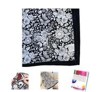 DIY Coloring Blanket with Markers - Color Your Own Blankets,Fuzzy Velvet Creative Personalized Art Project,Washable Soft Cozy for Family Activity, Arts & Crafts Bedroom Decor (B)