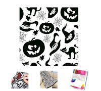 DIY Coloring Blanket with Markers - Color Your Own Blankets,Fuzzy Velvet Creative Personalized Art Project,Washable Soft Cozy for Family Activity, Arts & Crafts Bedroom Decor (E)