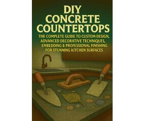 DIY Concrete Countertops: The Complete Guide to Custom Design, Advanced Decorative Techniques, Embedding & Professional Finishing for Stunning Kitchen Surfaces