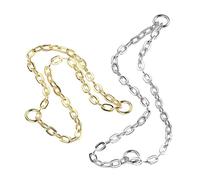 DIY Connecteur pour Piercing en Titane - Double Chaine pour relier 2 Piercings entre eux - Nez ou Oreille, Argenté ou Doré (Argenté, 30)