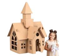 DIY Cottage Model House - Handmade Building System, Educational Creative Assembly Activity Accessory, Smooth Learning Toy for Birthday Children's Day Christmas Use