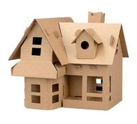 DIY Cottage Model House - Handmade Building System, Educational Creative Assembly Activity Accessory, Smooth Learning Toy for Birthday Children's Day Christmas Use