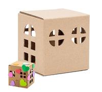 DIY Cottage Model House - Handmade Building System, Educational Creative Assembly Activity Accessory, Smooth Learning Toy for Birthday Children's Day Christmas Use