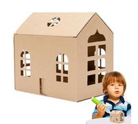 DIY Cottage Model House - Handmade Building System, Educational Creative Assembly Activity Accessory, Smooth Learning Toy for Birthday Children's Day Christmas Use