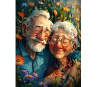 DIY Diamond Painting Adulte Aîné 60x90 cm Diamant Painting Kit Complet pour Adulte Débutants, 5D Amour Peinture Diamant Activité Manuelle Paint by Numbers pour Tableau Decoration Murale Regalo FG-563