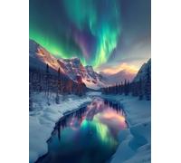 DIY Diamond Painting Adultes Arctique, Diamond Painting Kits ScèNe De Neige, 5D DIY Peinture Diamant Ronde Complet, Débutant Diamant Art Set, Artisanat Strass Point de Croix, Décor, 100x135cm 9-9131