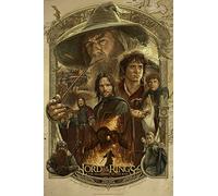 DIY Diamond Painting Enfant, 5D Tableau Perle Diamant, Le seigneur des anneaux Peinture Numero Diamant Adulte, Broderie Diamant Kit Complet Décoration à la Maison Salon, 40x60cm