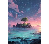 DIY Diamond Painting Enfant Ciel éToilé, 5D Diamond Painting Kits PlanèTe, Peinture Diamant Adulte Carré Complet, Débutant Art Strass Point de Croix Kits, Décor Murale Maison, Cadeau, 30x40cm G-2645