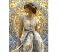 DIY Diamond Painting Femme 10x15cm Peinture Diamant Adulte 5D Europe du Nord Diamant Painting Kit Complet, Cristal Point de Croix Peinture, Broderie Diamond Decoration Murale Maison Cadeau Femme yc-78