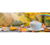 DIY Diamond Painting Feuilles Diamond Painting Adulte, Automne Peinture Diamant 5D 75x30cm avec Accessoires, Broderie Diamant Point de Croix Activité Manuelle pour Decoration Chambre Cadeau xg-284