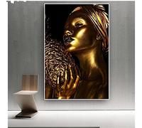 DIY Diamond Painting Full Drill Kit de Peinture Diamant Square Drill Femmes Sexy Noir Et Or 35x45cm Broderie Diamant kit Complet Point de Croix Arts Craft Pour Décoration Murale la Maison 14x18inch