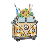 DIY Diamond Painting Pen Holder Ornements Bus Porte-crayon Ornements de bureau