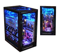 DIY Dollhouse Booknook Booknook Booknook Insert Decor DIY Book Nook Kit DIY Book Nook Puzzle 3D en bois avec éclairage LED Serre-livres Insert en bois Serre-livres Modélisme