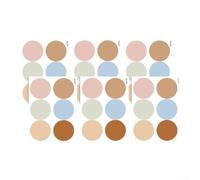 DIY Dot Stickers muraux en PVC 6,3 cm Décoration de chambre d'enfant