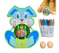 DIY Easter Eggs - ABS 17x21cm|DIY Painting Kit | Electric Light Music Interactive Kids Easter Craft Toy Set Creative Art Supplies For School Home Party Picnic Travel Birthday Holiday Fun