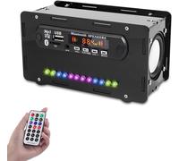 DIY Electronic Welding Kit Bluetooth Speakers with FM Radio,Mini LED Home Stereo Amplifier-Speaker Box Included Radio Kit
