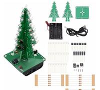 DIY elektronischer Weihnachtsbaum mit 7 Farben, LED Weihnachtsbaum 60 x 60 x136mm