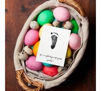 Diy empreinte bébé carte joyeuses pâques