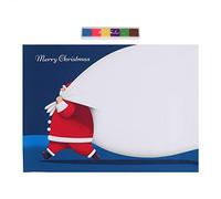 DIY Empreinte digitale peinture de carnet d'or créatif kit d'arbre arbre signature pour décorations de fête de mariage Santa claus conception de haute qualité Canvas 30x40cm (Père Noël)
