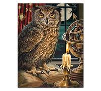 DIY en bois puzzle geant bois adulte 1000 pieces La chouette astrologue Image de décor de chambre cadeaux de Noël
