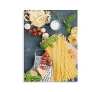 DIY en Papier Puzzle Adulte 1000 Pieces，Cuisine Italienne avec pâtes et Nouilles servies sur Une cuillère en Bois Originale，Image de décor de Chambre Cadeaux de Noël（50x70cm）-AP35