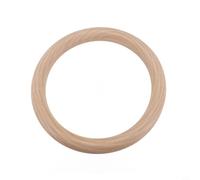 DIY Essentials Anneaux en bois de couleur unie pour macramé, projets décoratifs Anneau en Bois Brut Naturel Multi-Tailles pour Loisirs Créatifs et Macramé,(15 cm x 1,5 cm)
