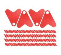 DIY Fishtail Leurres de Pêche 100pcs Set Spinners Plastique et Sequins Appâts Accessoires (S)