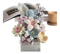 Diy Flower Bouquet - Craft Kit for Party Decor | Pp Material with Chenille Stems, Holiday Pipe Cleaner Set, Home Living Room Bedroom Study Room Accent, Valentine’s Day Mother’s Day Celebration