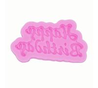 Diy Forma De Cumpleaños Feliz Sugarcraft Moldes De Silicona Carta Pastillaje Moldes Para Fondant Y Chocolate Herramientas De Decoración De Pastel De Cumpleaños