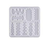 DIY Forme irrégulière Épingle à cheveux en silicone moule époxy pinces à cheveux bricolage barrettes bijoux création moule pour cadeau saint résine barrettes moule