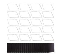 DIY Fridge Magnets - Acrylic 20 Pack 1.97in Magnetic Photo Frames | Clear