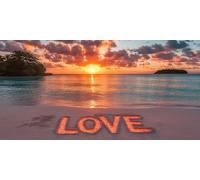 DIY Grande Diamond Painting Kit Complet, Plage De Sable Sea Island 5D Forage Circulaire Artisanat Mosaique Broderie Art du Diamant, Adultes Enfants Noel Maison à Coucher Décor 80x160cm KH4Y-521