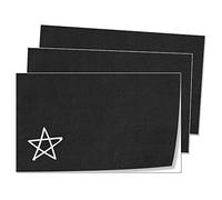 DIY Grande Feuille Rectangle Tableau Noir Étiquette Autocollants, Auto-adhésif Réutilisables Effaçable - 25 x 15cm, Paquet de 20