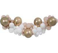 DIY Guirlande de ballons blanc-champagne-latte 65pcs