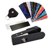 DIY Guitar Pick Maker | Heavy-Duty Tool with 25 Strips and Holder | Guitar | DIY Guitar Pick Maker | Heavy-Duty Tool with 25 Strips and Holder | Guitar Pick Making Kit | for Players Enthusiasts Beginner