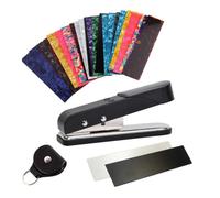 DIY Guitar Pick Maker | Heavy-Duty Tool With 25 Strips And Holder | Guitar Pick Making Kit For Players Enthusiasts Beginners Music Students