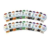 DIY Halloween Candy, Dome Kit 4 inch Clear, Dome with | 12 Pieces Treat, Holder Cards for, Adults, Classroom, Prize, Family Gathering, DIY Halloween Candy, Dome Kit 4 Inch