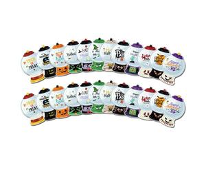 DIY Halloween Candy, Dome Kit 4 inch Clear, Dome with | 12 Pieces Treat, Holder Cards for, Adults, Classroom, Prize, Family Gathering, DIY Halloween Candy, Dome Kit 4 Inch