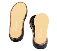 DIY Hand Knitting Materials Slippers Rubber Outsoles For Shoes Platform Anti-Slip Crochet Needles Indoor Slippers Sole EVA(Black,38)