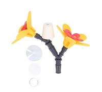 DIY Hummingbird Feeder Kit | Recycle Bottles Into Bird Feeders | Safe Plastic Flower Design for Garden/Patio/Balcony | Easy Suction Cup Installation (Dual Flower)