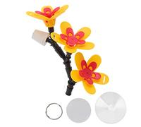 DIY Hummingbird Feeder Kit | Recycle Glass Bottles Into Bird Feeders | Hummingbird Feeding Kit for Garden/Patio/Balcony | Bird - Safe Plastic Flower Design (Three Flower)